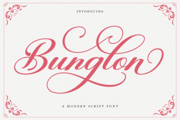 Bunglon Script: Unleashing Creative Flow with a Modern Calligraphy Font