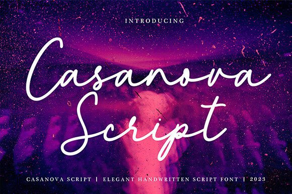 Casanova Script: A Font That Whispers Luxury and Comfort