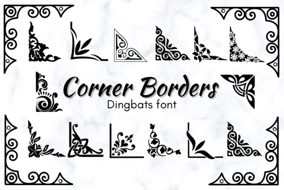 Corner Borders: The Sketched Dingbat for Creative Projects