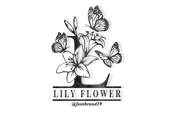Designing with Flair: The Split Lily Flower Monogram Aesthetic