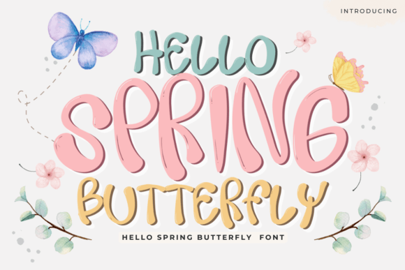 Embrace the Season with Hello Spring Butterfly