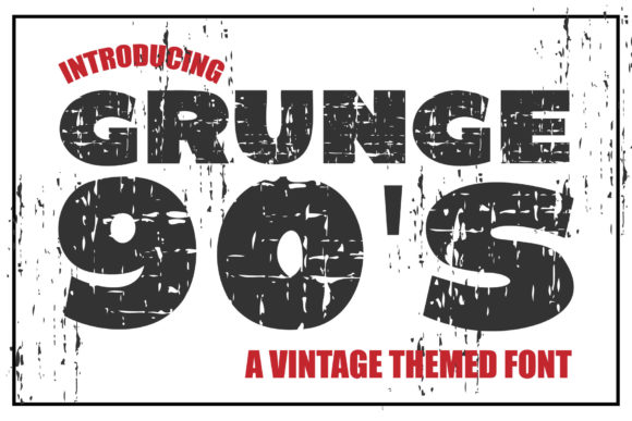 Grunge 90'S: The Display Font for Authentic Branding