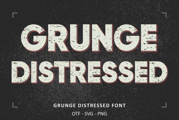 Grunge Distressed: A Typeface with Authentic Vintage Soul