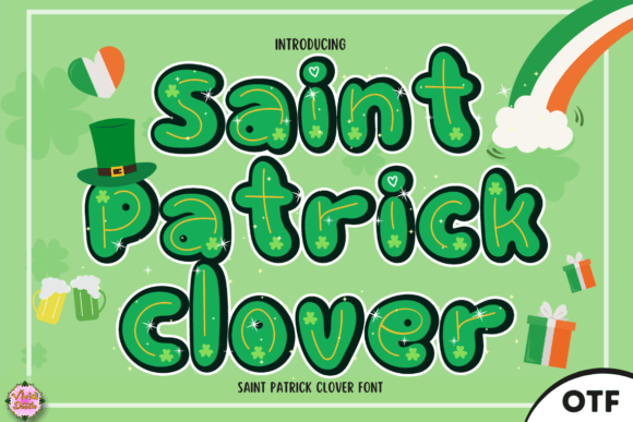 Infuse Your Designs with Irish Charm: The Saint Patrick Clover Font