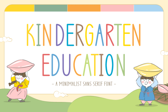 Kindergarten Education: A Font That Brings Friendly Charm to Any Design