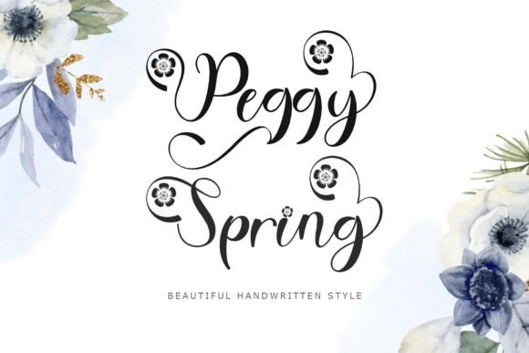 Peggy Spring: A Handwritten Font for Fresh, Inviting Designs