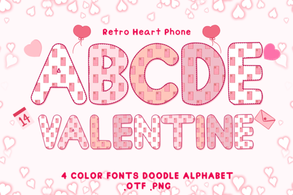 Retro Heart Phone: A Playful Typeface for Designs That Connect