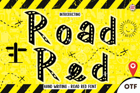 Road Red: A Hand-Lettered Font for Festive & Year-Round Creativity