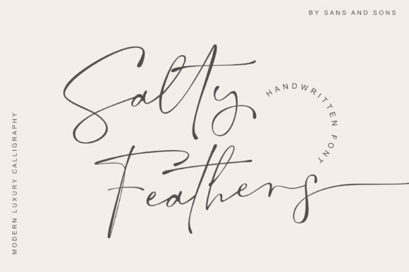 The Delicate Artistry of Salty Feathers Typography