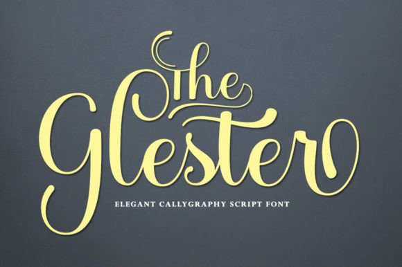 The Glester: A Script Font Blending Classic Elegance with Modern Flair