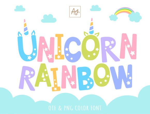 Unicorn Rainbow: A Playful Font That Brings Whimsy to Your Brand