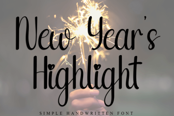 Unleashing Creativity with the New Year's Highlight Typeface